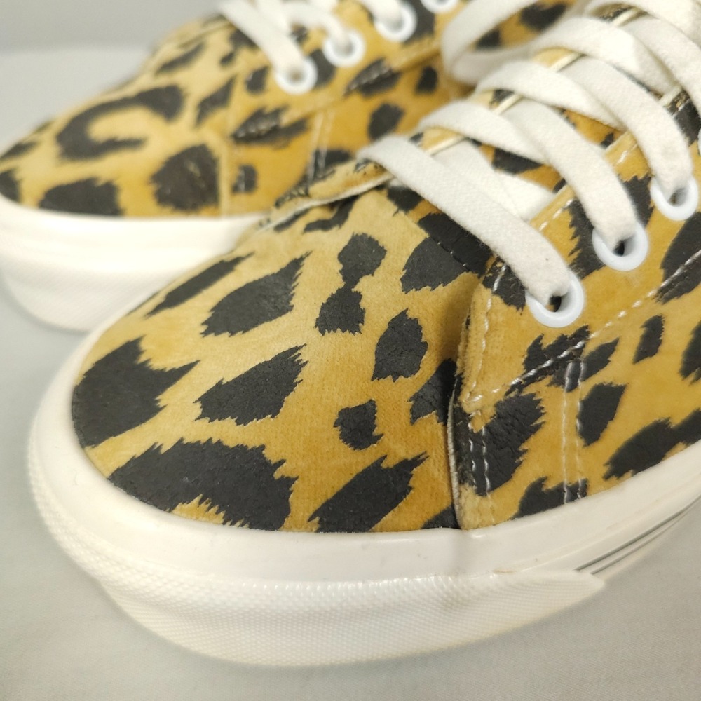 Vans Leopard Shoes Women Size 10 Tan Black Sid DX Anaheim Factory Low - Picture 8 of 16